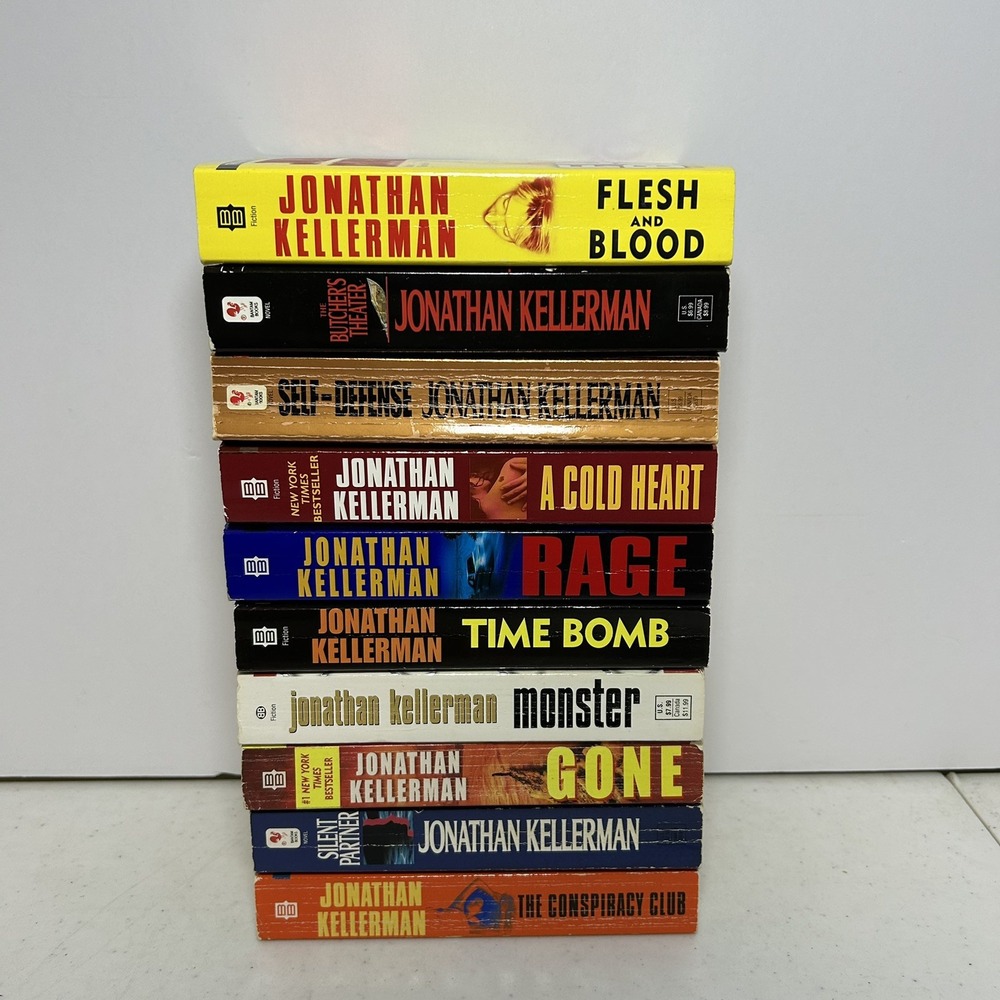 Jonathan Kellerman Thriller 10 Book Bundle Mass Market Paperback Books MIX